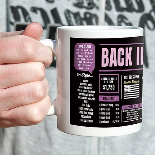 Miniatura 9 de Regalos de decoración de cumpleaños número 51, taza de café con el texto "Back In 1972", decoraciones de cumpleaños número 51 para mujeres, regalos
