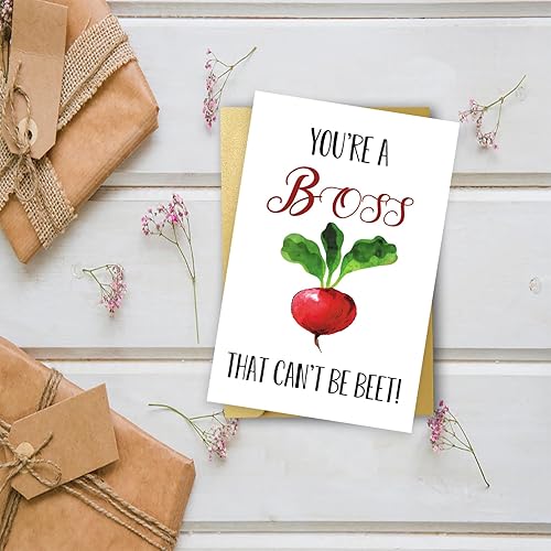 Miniatura 3 de OJsensai Tarjeta de feliz día del jefe para él y ella, regalos del día del jefe travieso para líder mentor, divertida tarjeta de cumpleaños para