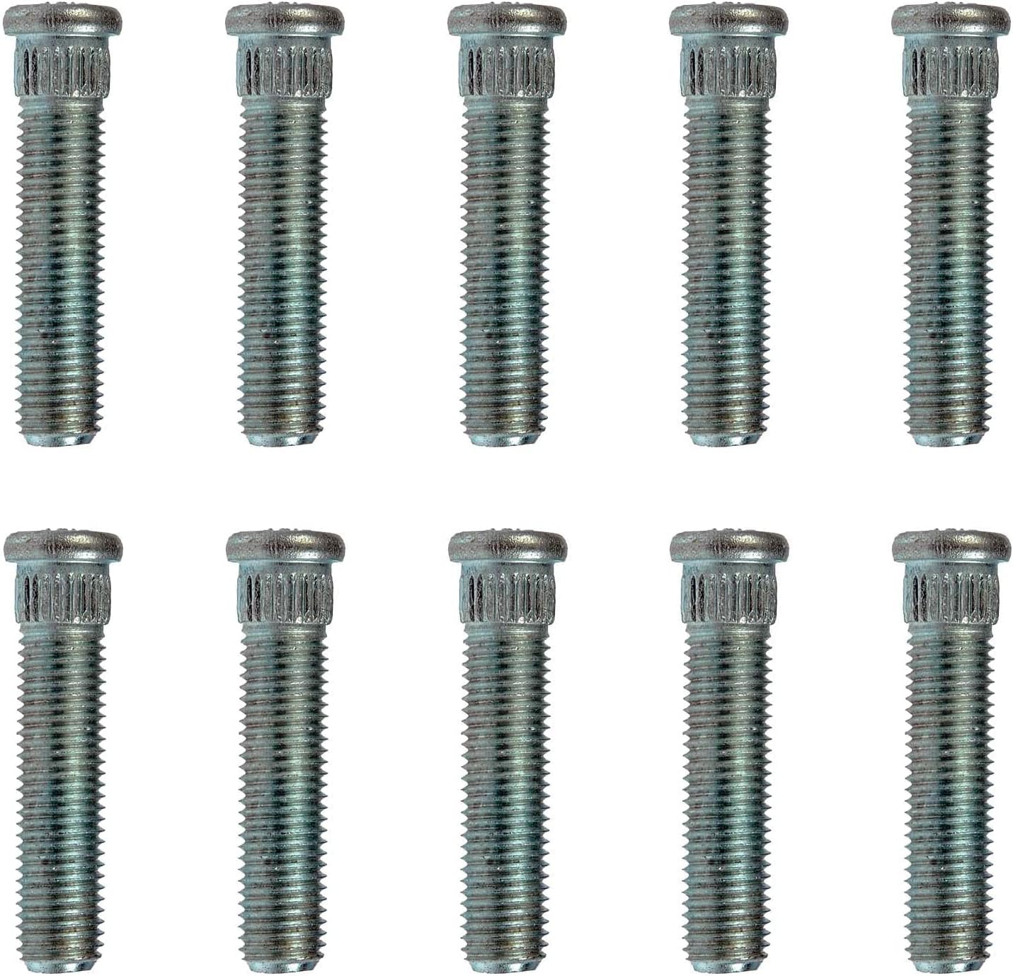 (Set of Ten Studs) 1/2" Longer Than Stock Wheel Stud Lug Bolt FITS 1984-2013 Corvette C4 C5 C6 for Wheel Spacers and Aftermarket Rims/Wheels, .5" Extended Extra Length FITS Front & Rear @