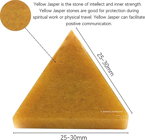 Miniatura 121 de Amazing Gemstone White Agate Snow Quartz Pyramid Crystal Healing Stones - 1" Great Pyramid Figurine of Natural Stone Pyramid for Meditation, Reiki