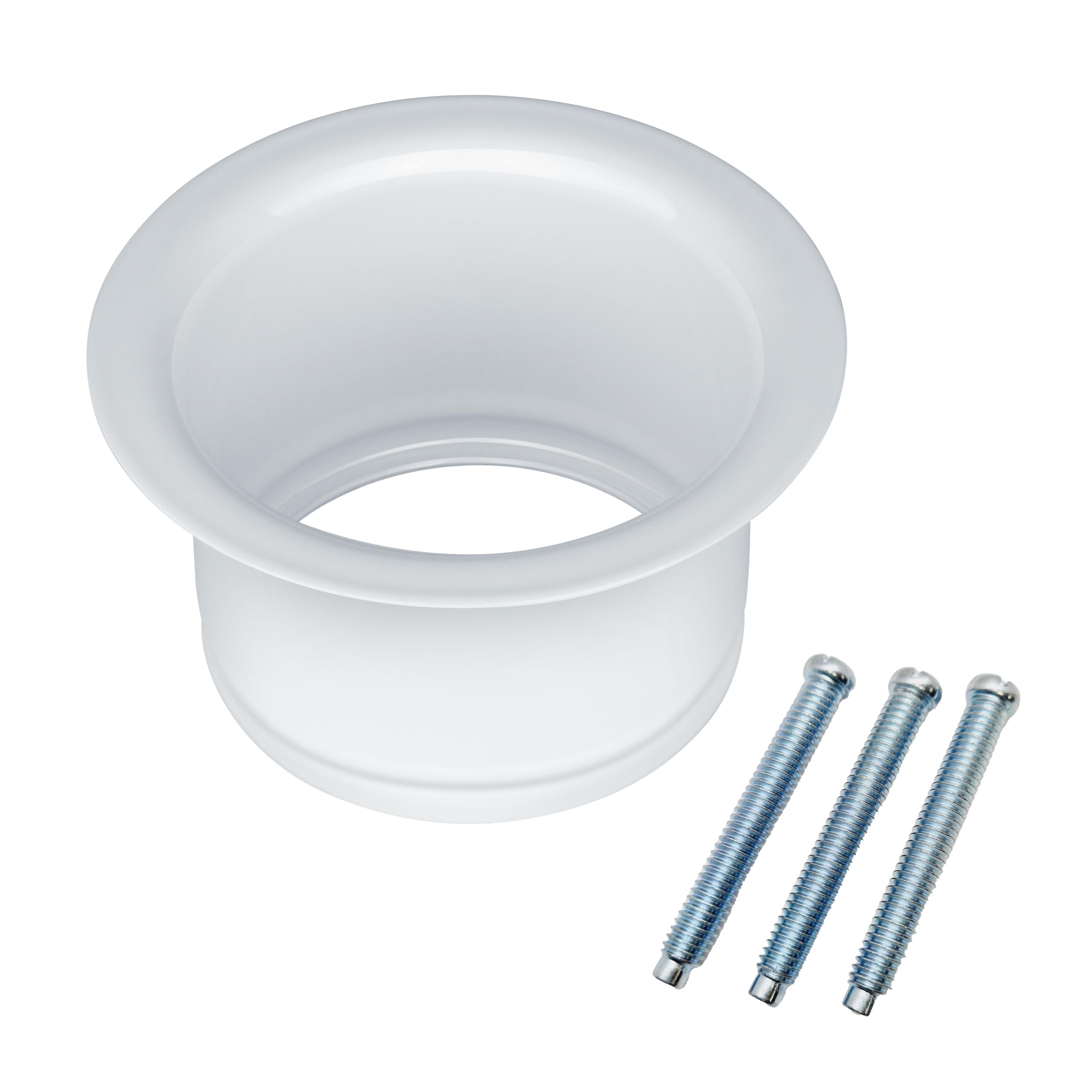 Brida extendida Mr. Scrappy de alta resistencia para desagüe de cocina blanco