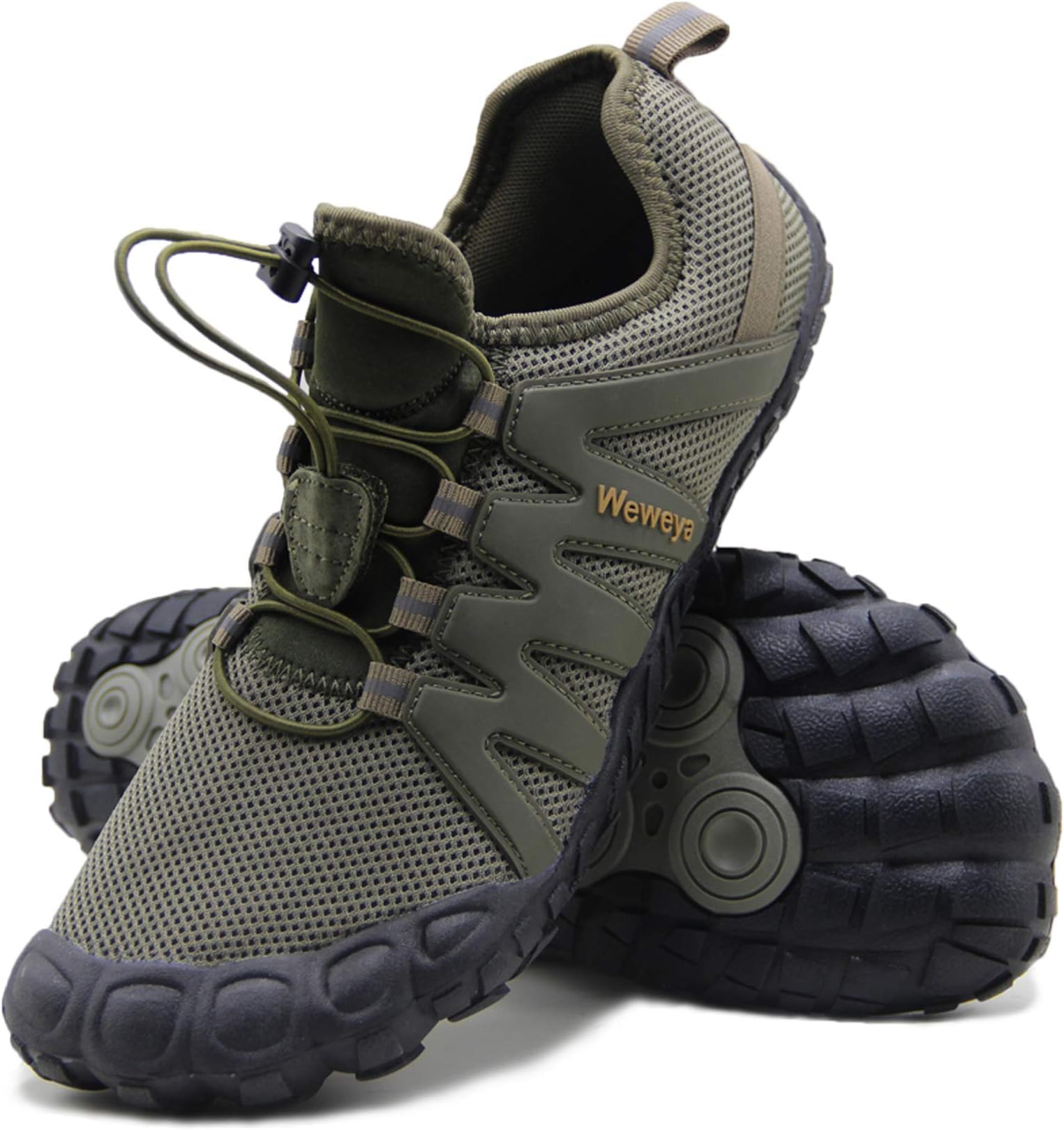 Barefoot Shoes Men Minimalist Running Cross Training Shoe, Army Green, 11