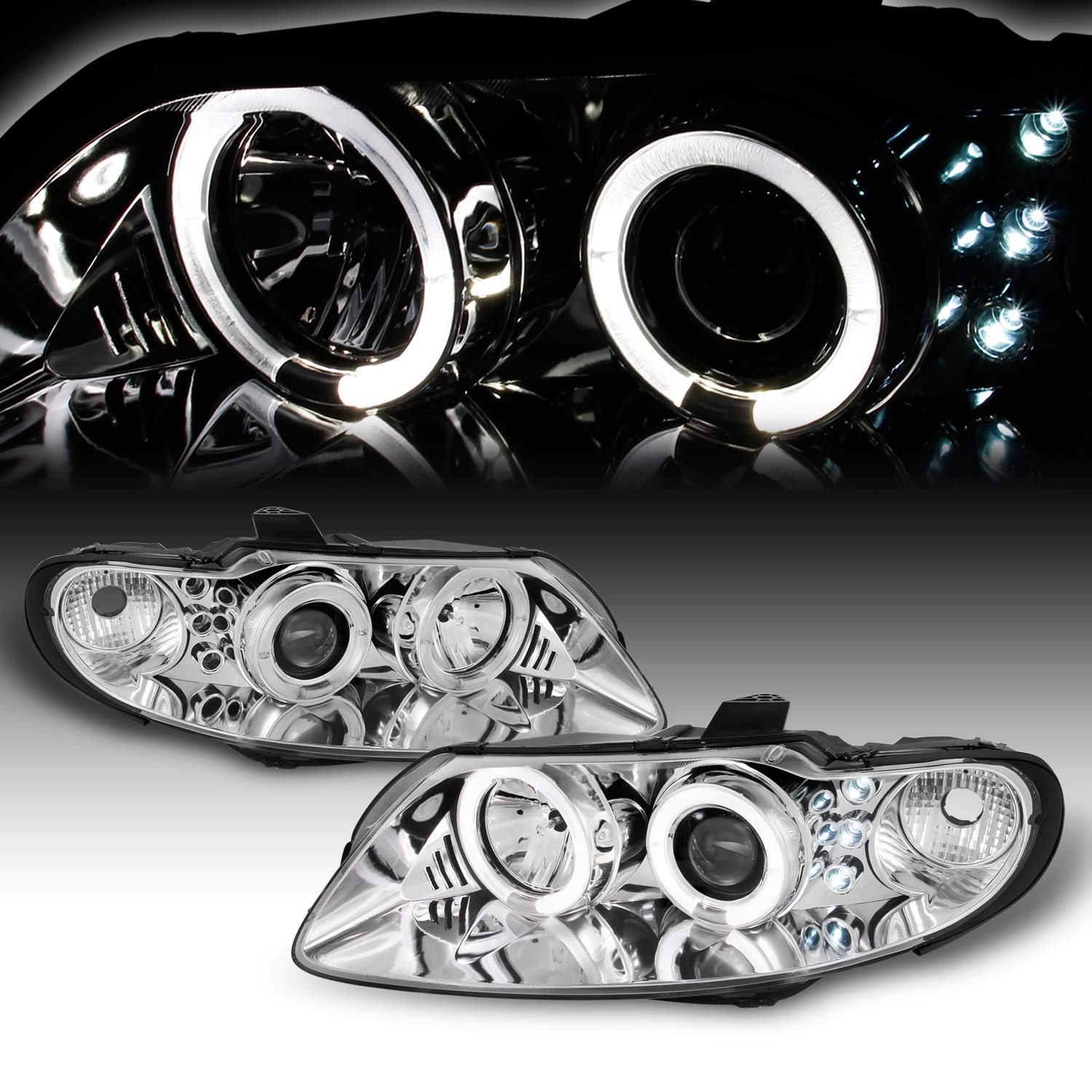 AKKON Pontiac GTO Chrome Projector Headlights