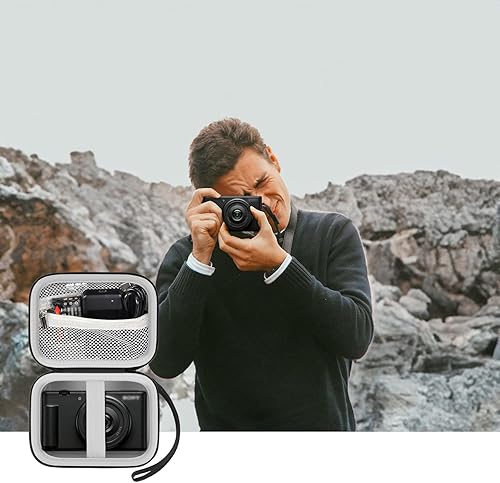 Miniatura 6 de Funda rígida compatible con cámara digital Sony ZV-1ZV-1FZV-1 II, funda de almacenamiento de cámara portátil para ToAuite para Lecnippy para Bifevsr