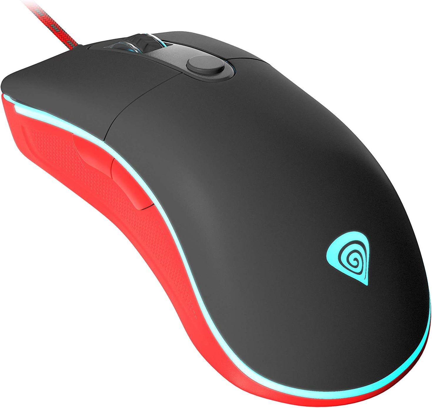 Natec Genesis Krypton 500 USB Optical 7200DPI Right-hand Black,Red - mice (USB, Gaming, Pressed buttons, Wheel, Optical, 7200 DPI)