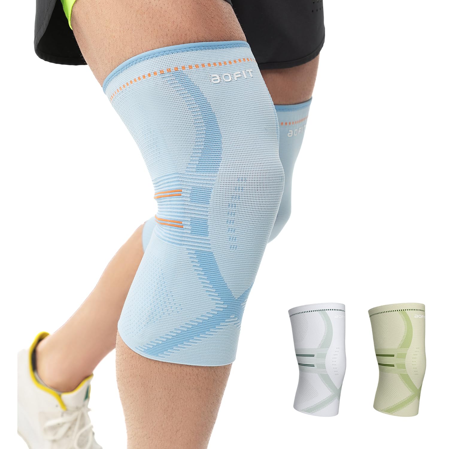 Amazon.co.jp: aoFIT 医療用膝サポーター 2枚組 竹炭配合 通気性 男女