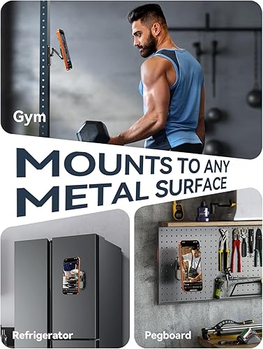 Miniatura 5 de Magsafe - Soporte magnético mejorado para teléfono para carrito de golf, compatible con MagSafe iPhone 17, 16, 15, 14, 13, 12, Series compatible con