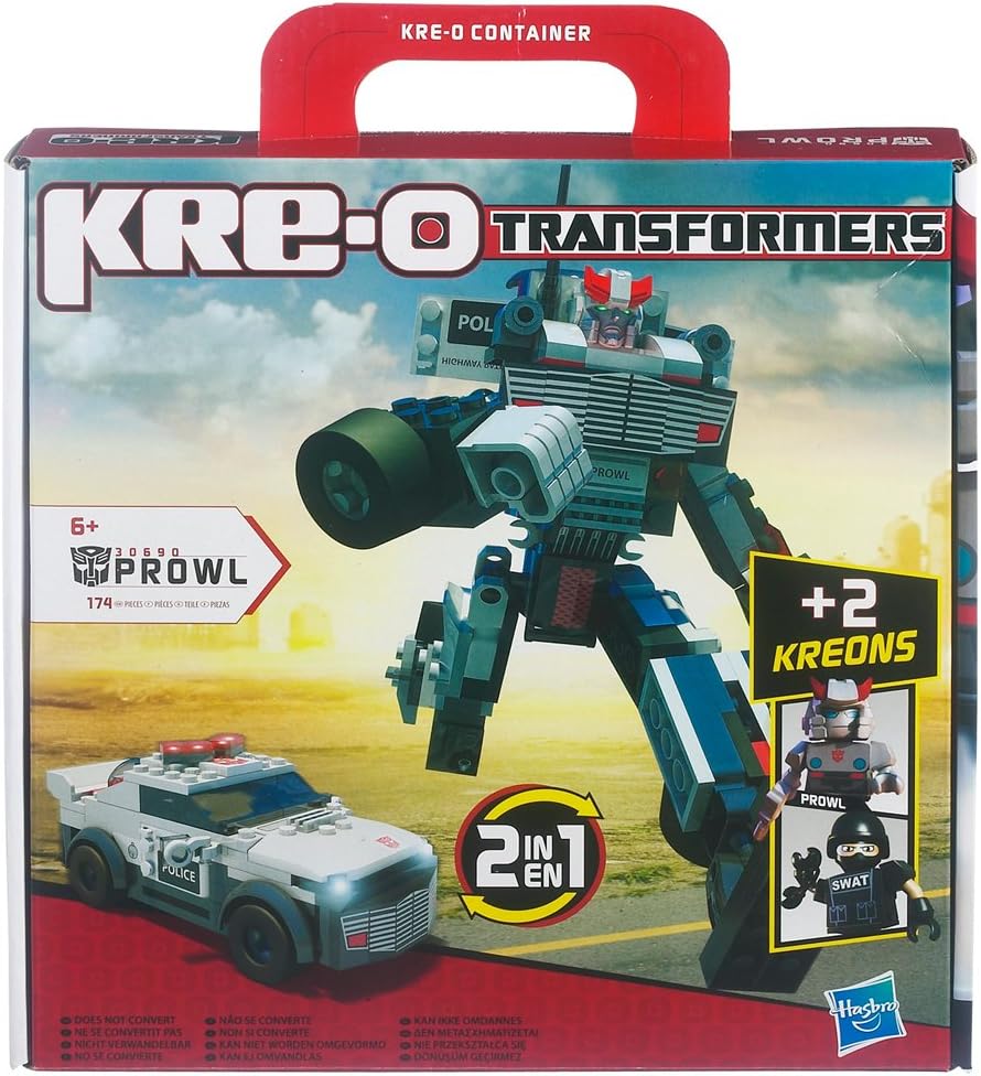 Hasbro Kre-O Transformers Prowl Set Di Costruzione - 174 Mattoncini, 2 Kreoni E Accessori - 3