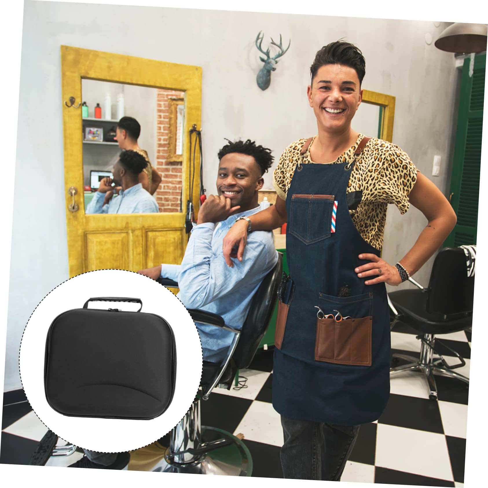 Leichte Eva Organizer Tasche für Haarstyling Werkzeuge und Friseuraccessoires mit Stauraum für Haartrockner für Friseure im Salon oder Unterwegs