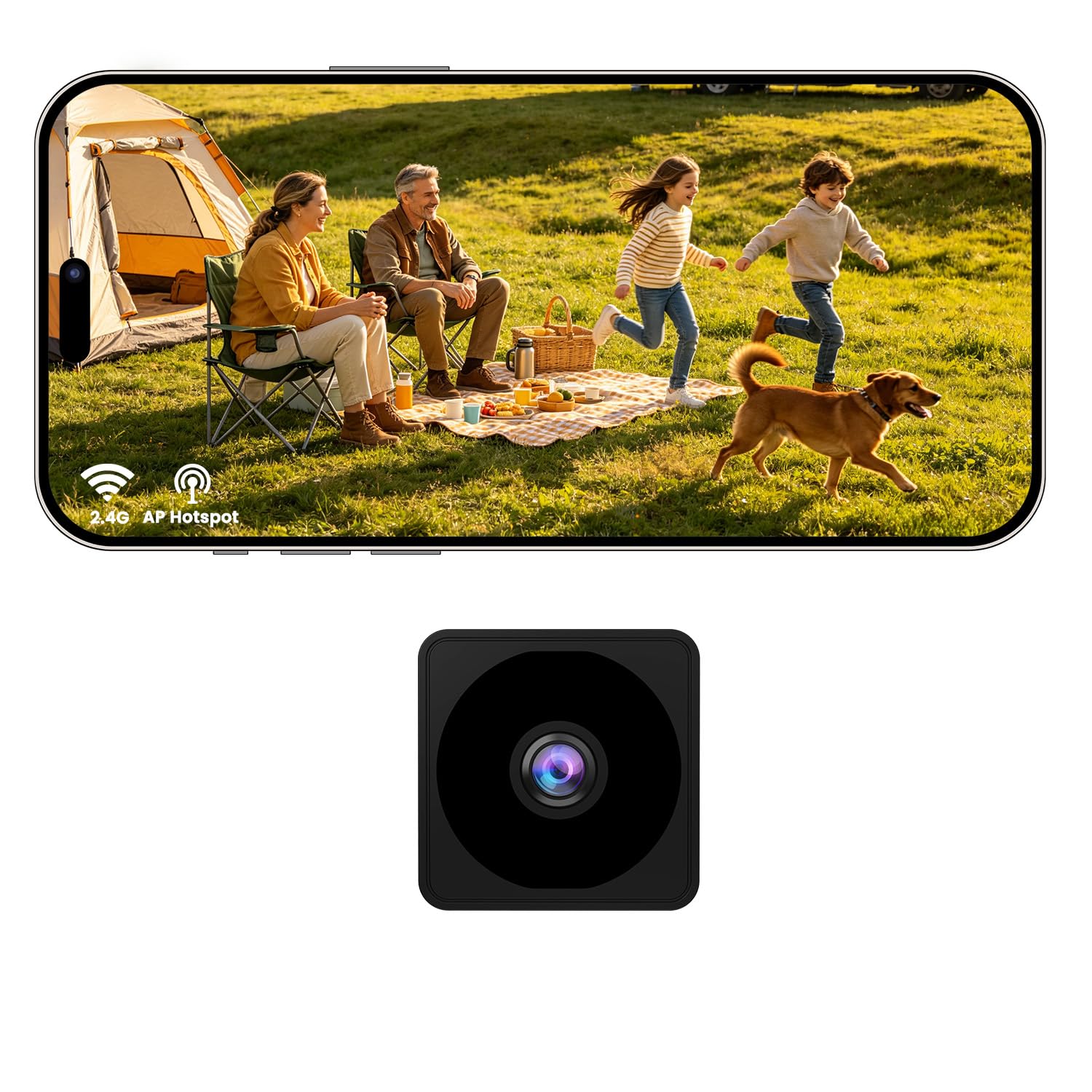 Bextgoo 4K Mini Camera Espion sans Fil, Options WiFi ou sans WiFi