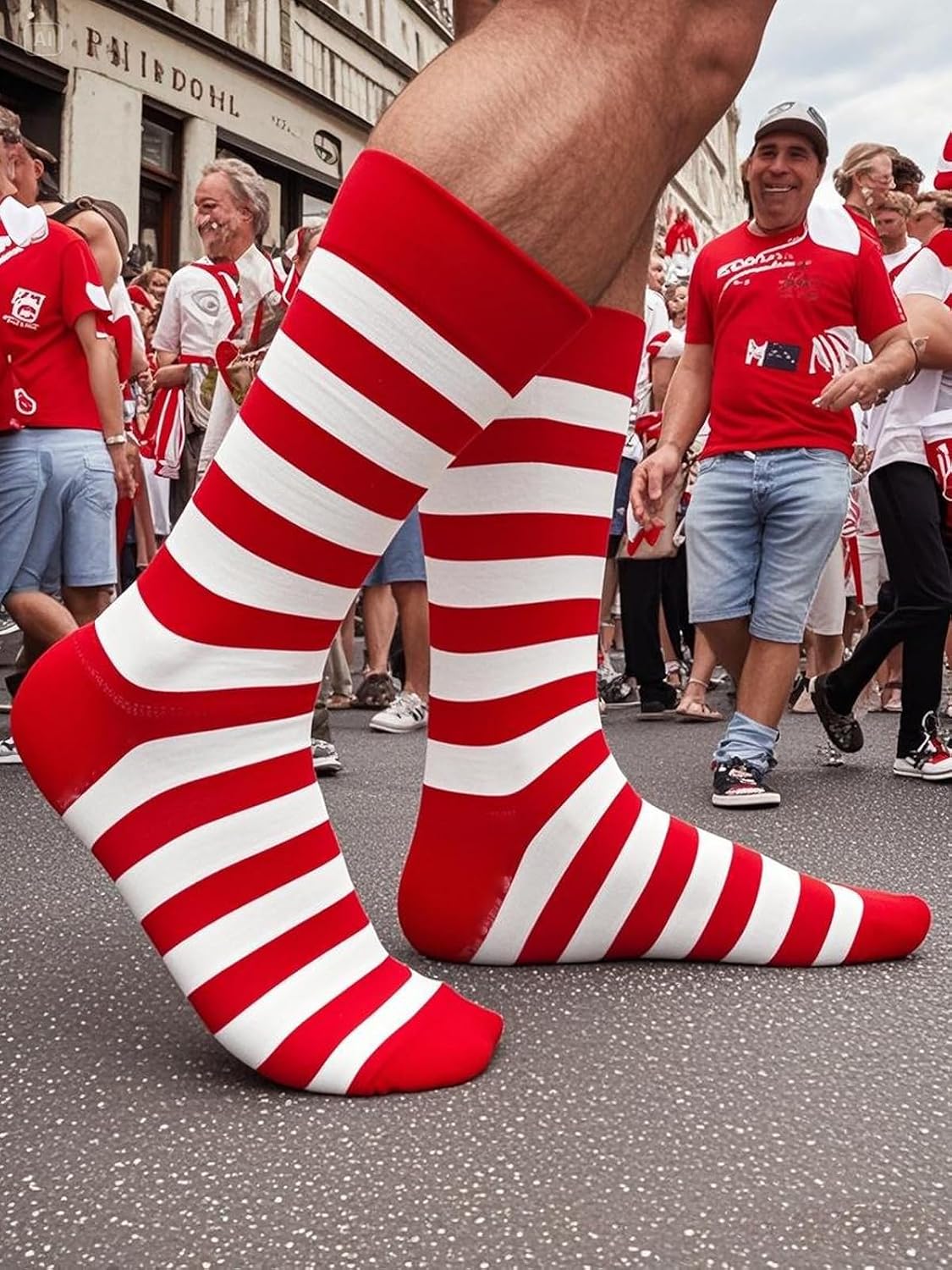 Men's Striped Socks,Cotton Crew Dress Socks