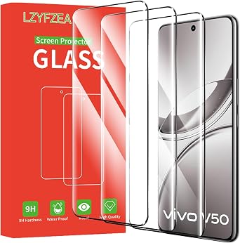 3-Pack Screen Protector for Vivo V50 5G / VIVO V50e, High Transparent 9H Hardness, Anti-Scratch, Bubble-Free Installation