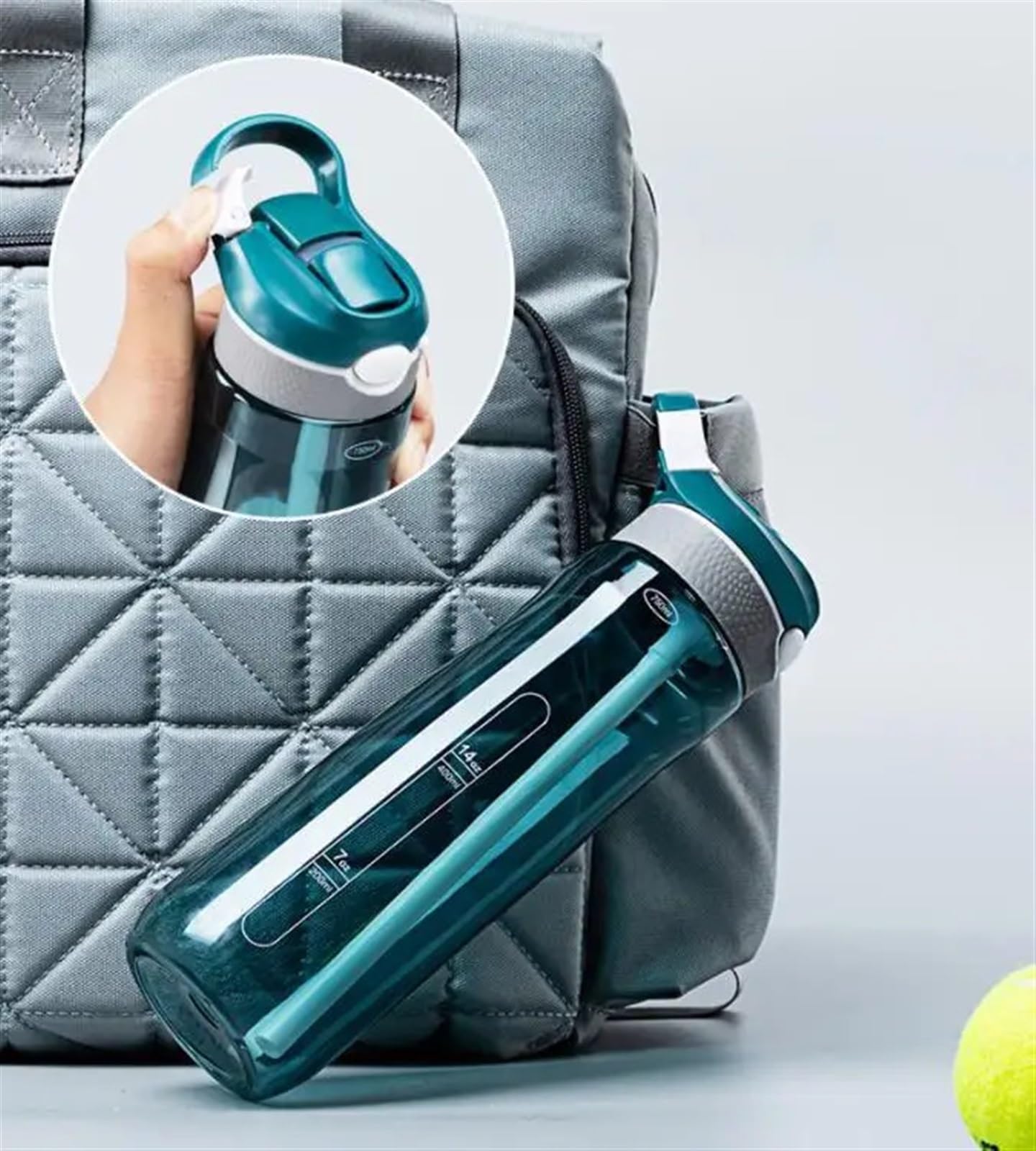 Sportflasche 750ml/1000ml Material Water Bottle with Straw Eco-Friendly Durable Gym Fitness Outdoor Sport Shaker Drink(750ml,Green)