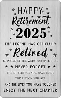 Gezxin Retirement Card 2025 - the Legend has Retired Card - 2025 Retirement Gift for Teacher Boss Doctor Police Nurse Coworker