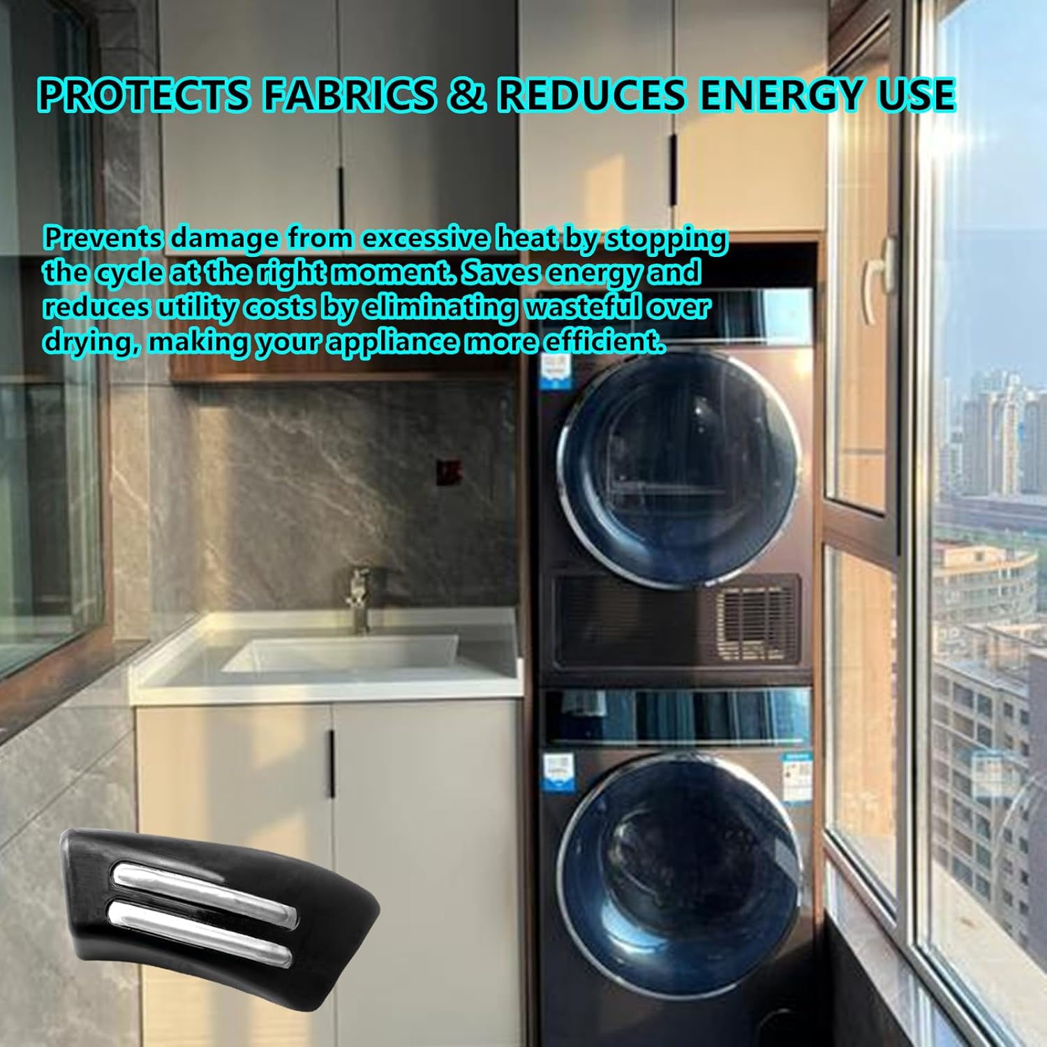 W10816105 Dryer Moisture Sensor Replacement for Whirlpool Appliance Sensor Compatible with 3976479, 4283267