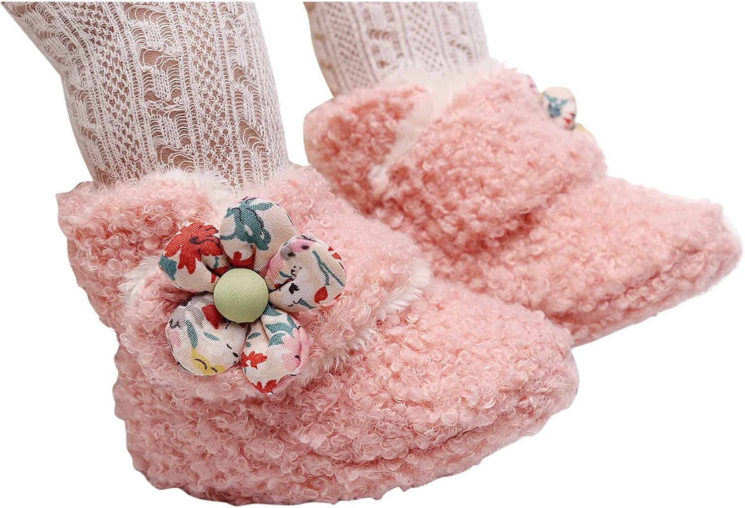 Snow Soft Girls Plush First Cotton Baby Boots Walkers Infant Shoes Boys Warm Baby Shoes Toddler Heels