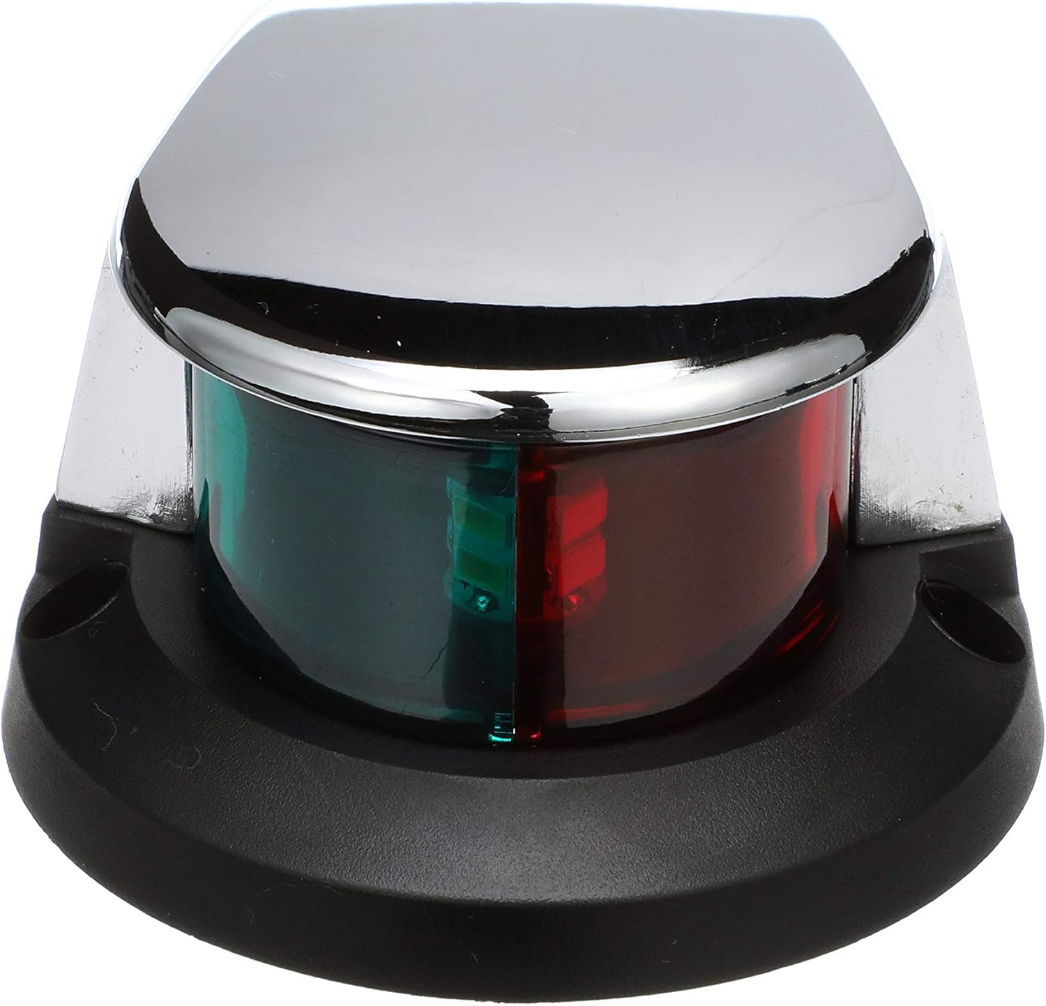 SEACHOICE LED Bow Light, Marine Navigation, Chrome Bi-Color, 4 In.