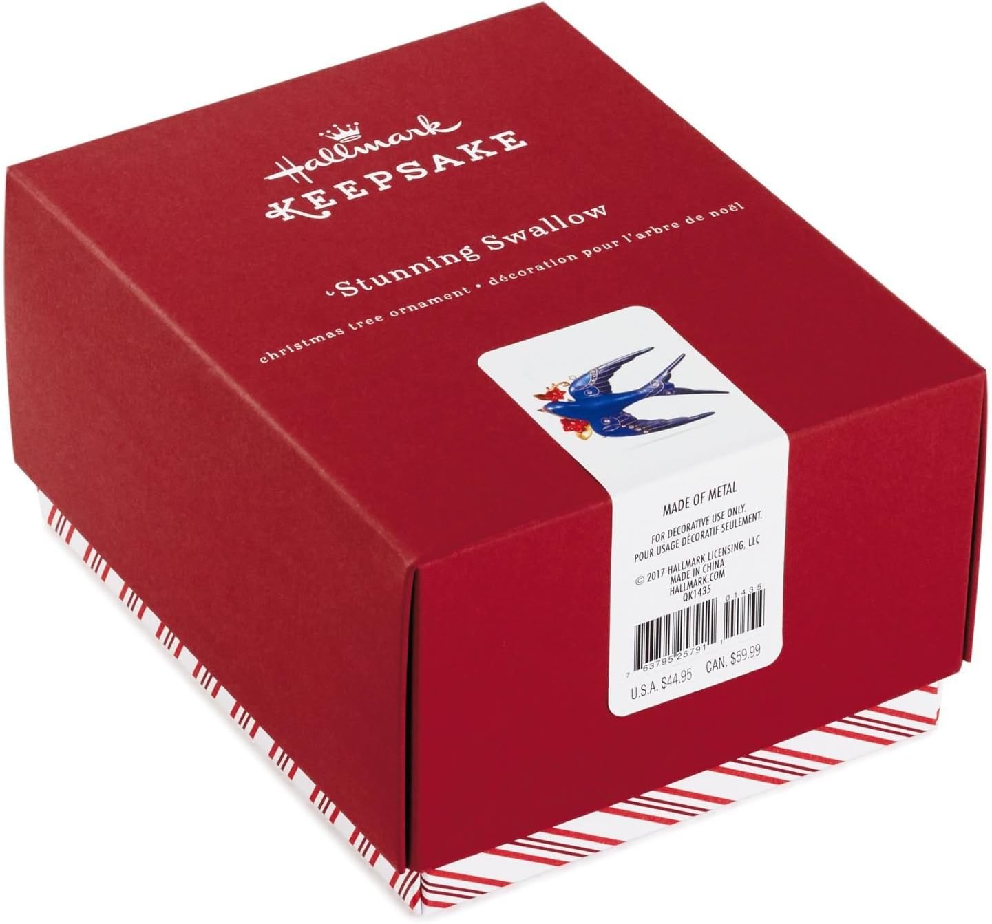 Hallmark 4495QK1435 Swallow Keepsake Christmas Ornaments