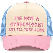 Funny Trucker Hats for Women Gag Gifts Funny Hats with Cotton Front and Breathable Mesh