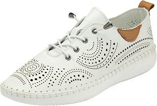 Tassia White Leather Casual Ladies Shoe