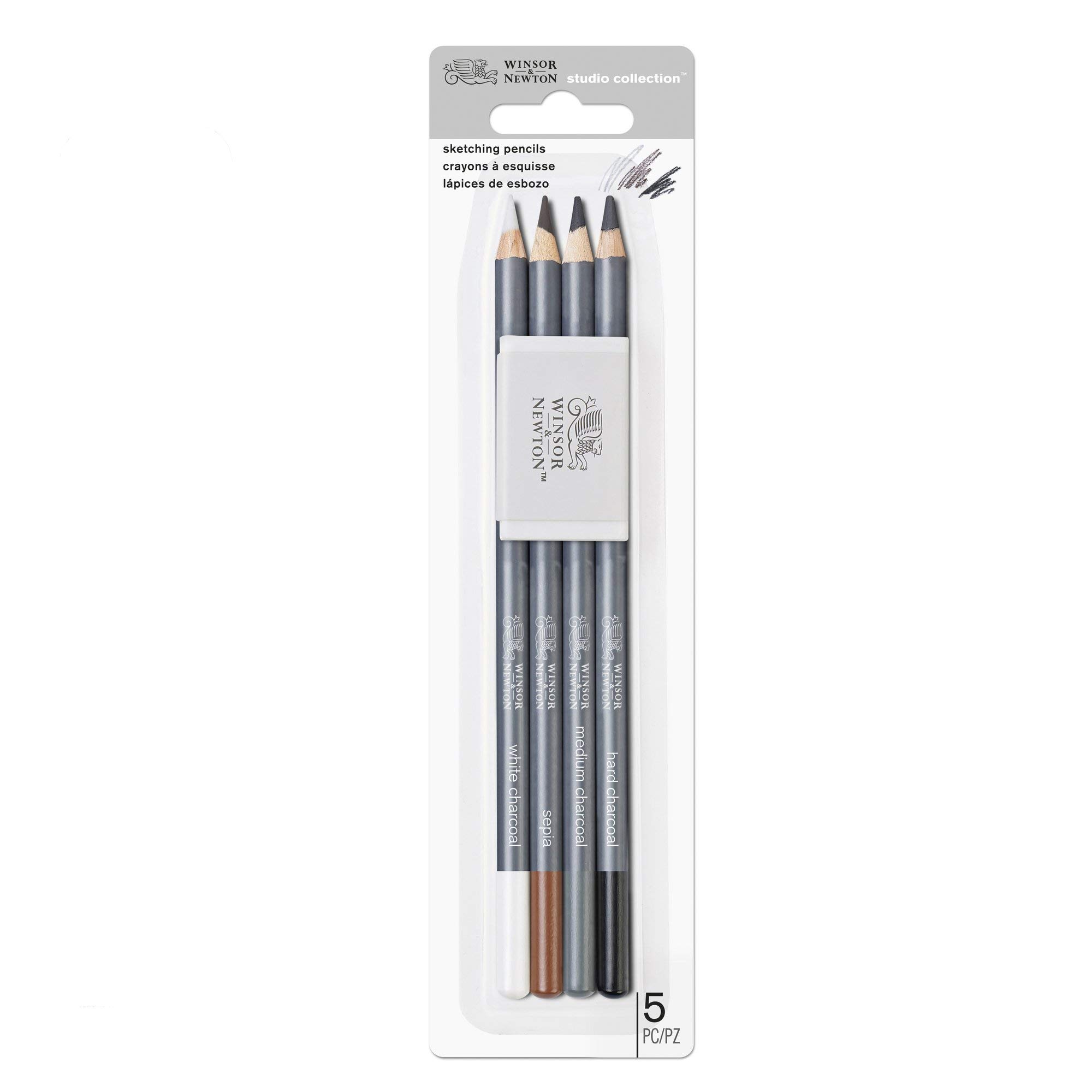 Winsor & Newton Studio Collection Artist Pencils, Sketching Pencils, Set of 5