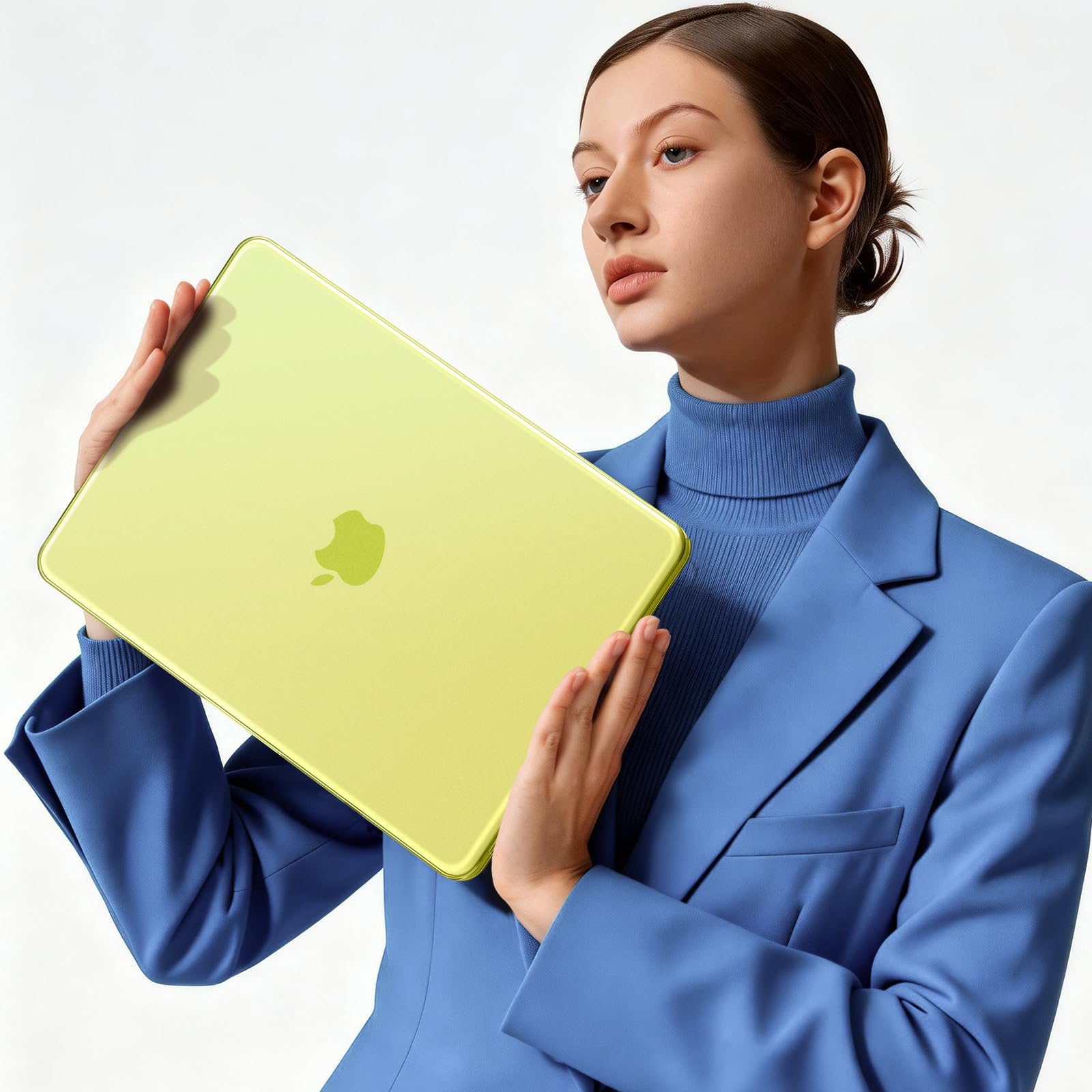 Soonjet Custodia per MacBook Neo 13" 2026 | Citrus Clear ufficiale | antigraffio e impronte digitali | Cover rigida gialla per laptop + copertura per tastiera per Mac modello A3404 | Ideale per studio