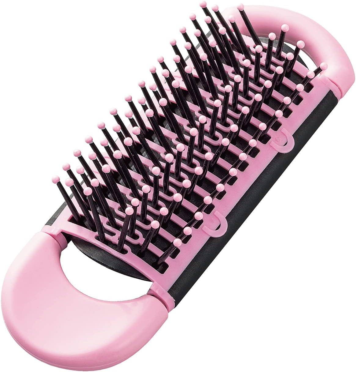 Amazon 貝印(Kai Corporation) セルフクリーニングブラシ ヘアブラシ コンパクト 清潔 収納 先丸ピン ヘアケア