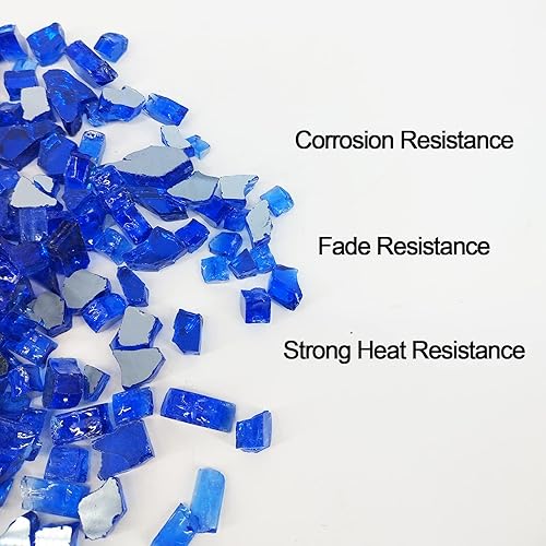 Miniatura 10 de Diamantes de cristal de fuego de 10 libras y 12 pulgada para chimenea natural o propano y paisajismo, 10 libras de color negro ónix