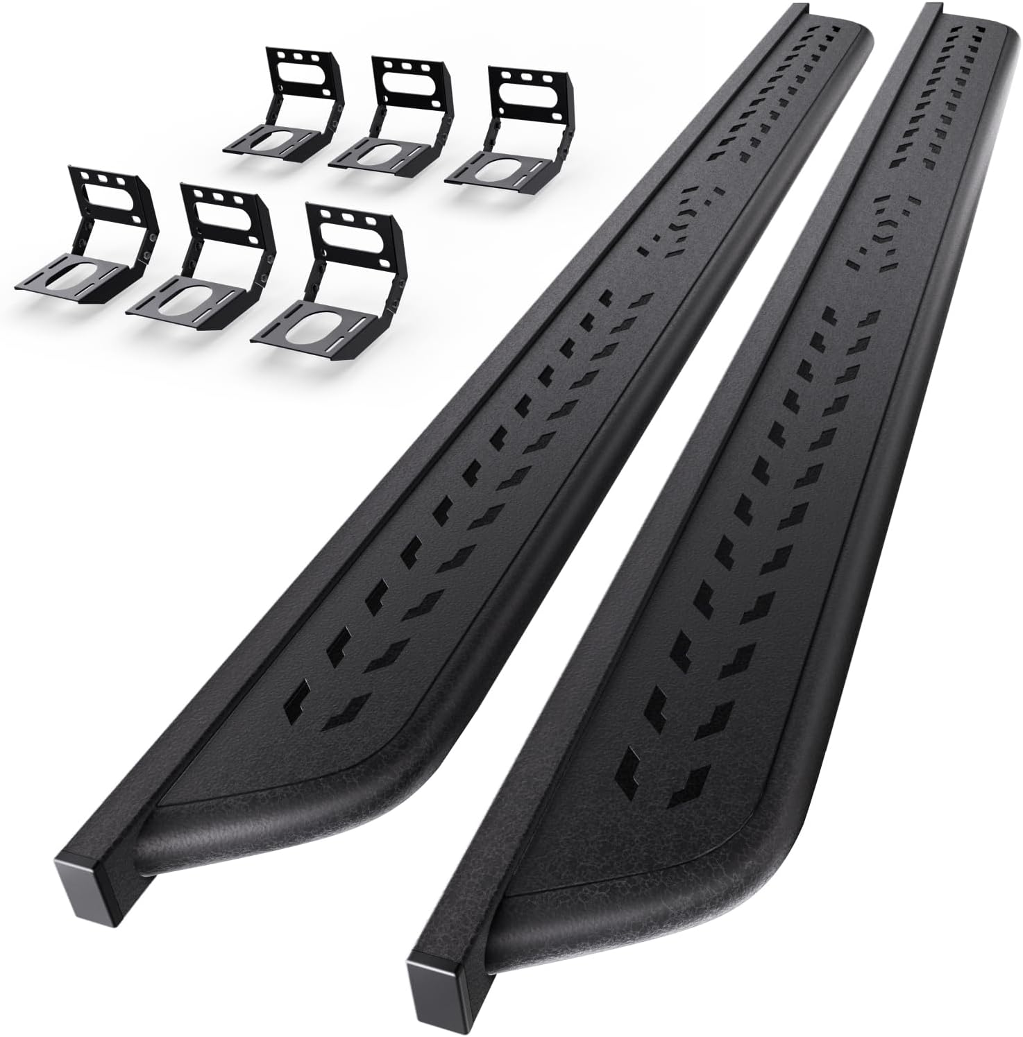 6.5" Running Boards Compatible with 2019-2026 Ram 1500 Crew Cab New Body Style(Exclude Ram 1500 Classic), Side Step Rail Nerf Bars