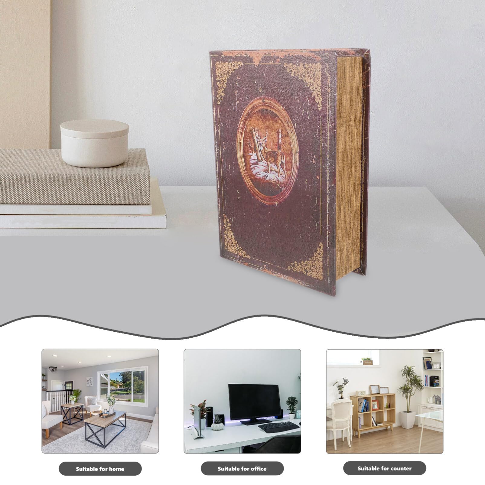 Buch Safe 9,5x9,5x14cm - Falsches Buch Zur Aufbewahrung Von Schmuck & Wertsachen