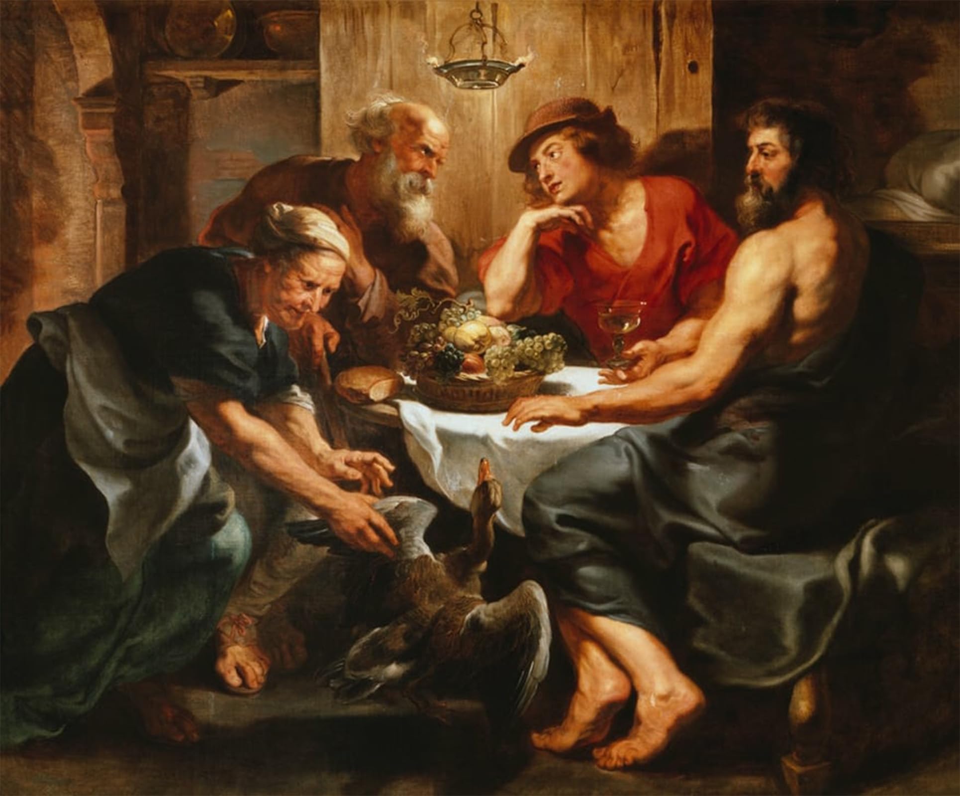 Affiche toile Jupiter et Philémon Rubens décor mural