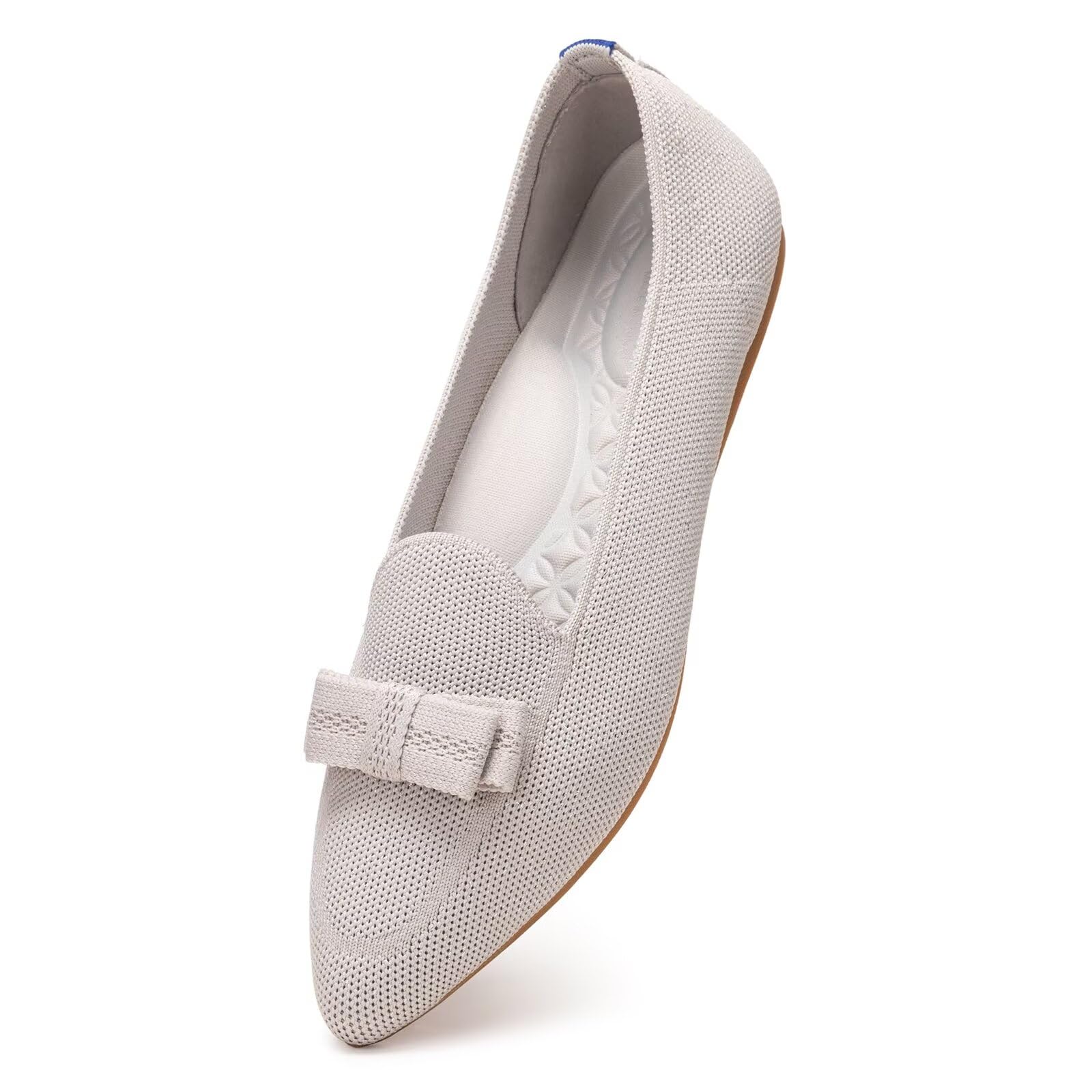 Frank Mully Ballerine Piatte Slip-on in Maglia da Donna - Décolleté con Punta Rotonda