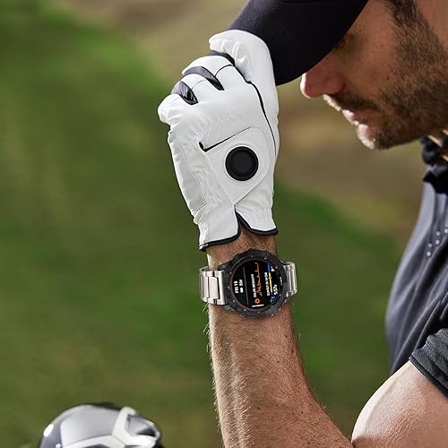 Miniatura 6 de TRUMiRR Correa de reloj de titanio para Fenix 7X Pro Sapphire Solor  6X Pro  5X Plus, correa de reloj de ajuste rápido de 1.024 in correa de metal