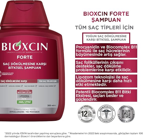 Bioxcin Forte Şampuan 300ml 3al2 Öde