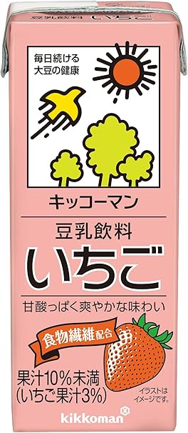 Amazon キッコーマン 豆乳飲料 いちご 0ml 18本 キッコーマン 豆乳 豆乳飲料 通販