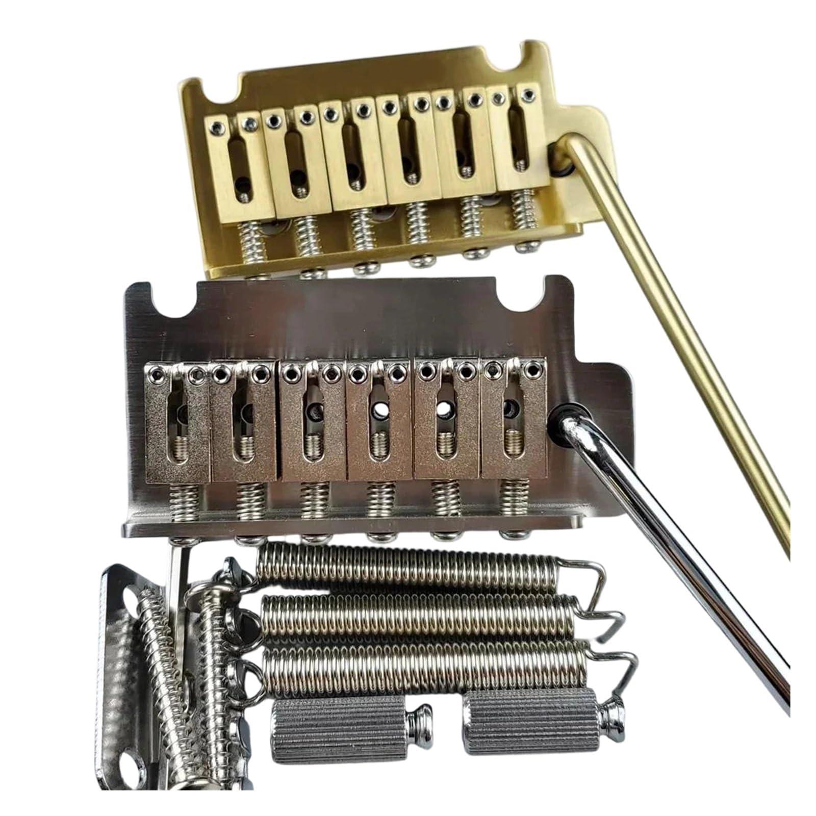 Puente Trémolo Para Guitarra Eléctrica Bloque Y Montura De Acero Inoxidable/latón | Puente de guitarra(KY06S-SS)