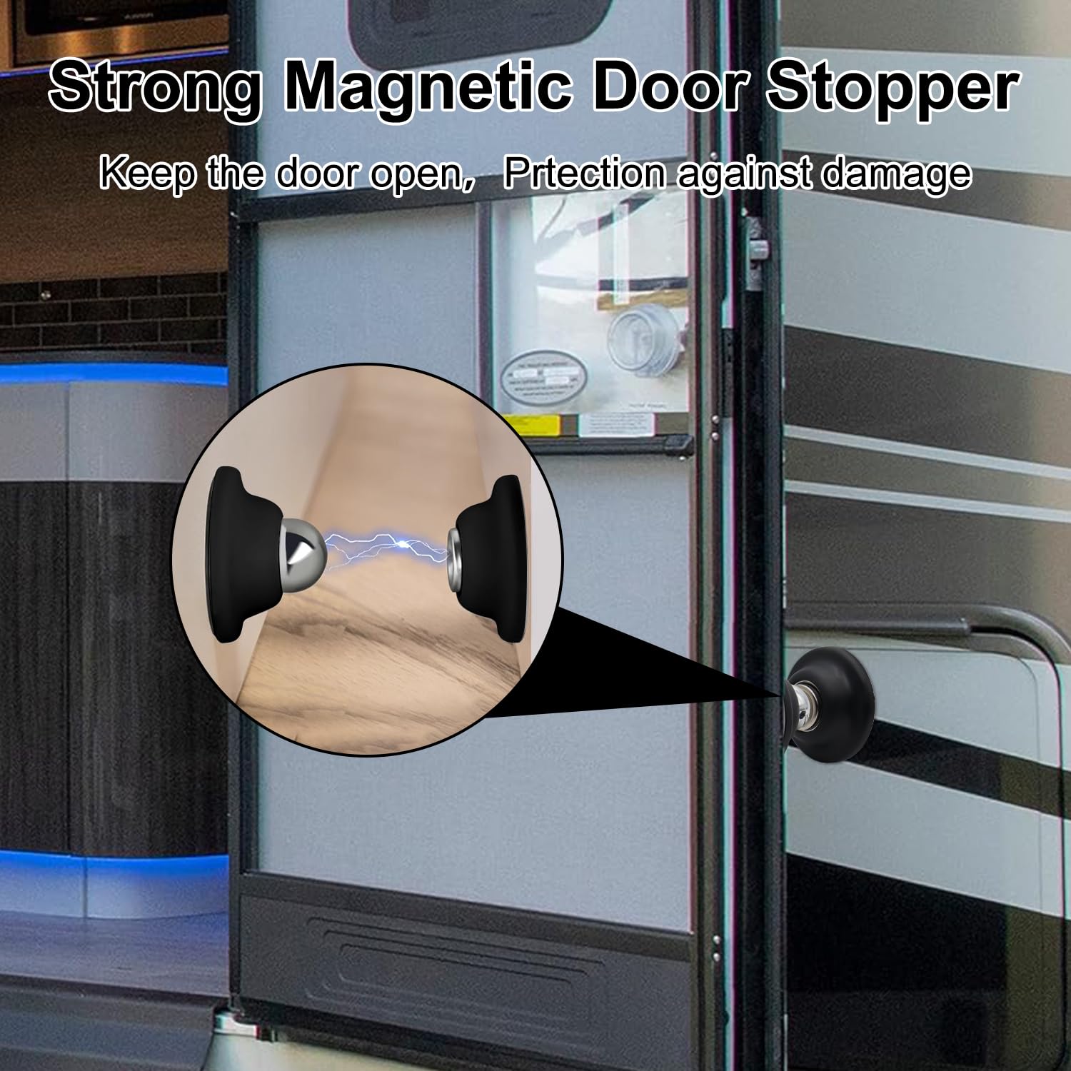 2 Pcs RV Door Holder Baggage Door Catch Latch