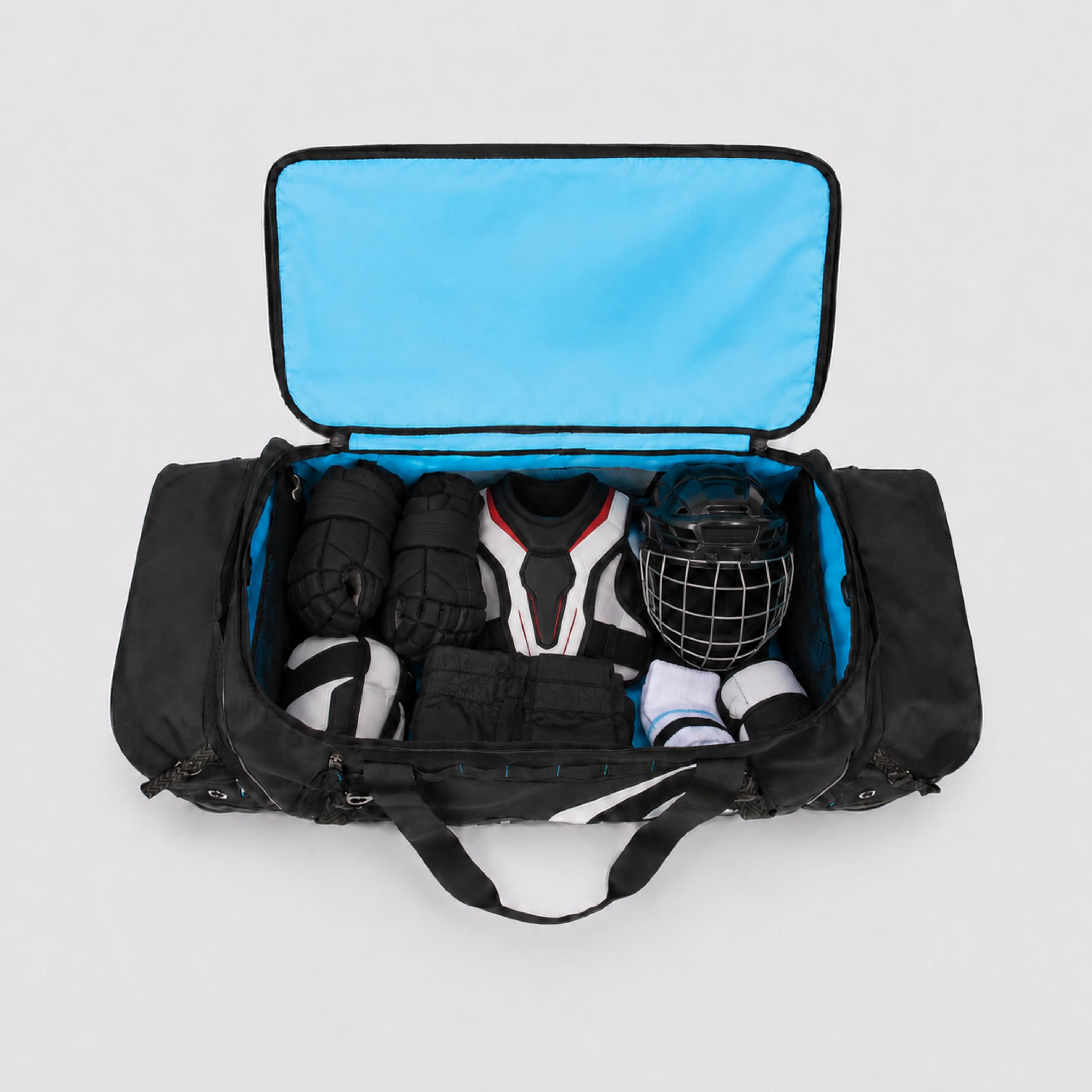 TRAILKICKER Bolsa de equipo de hockey sobre hielo Senior 185L de 42 pulgadas, color azul