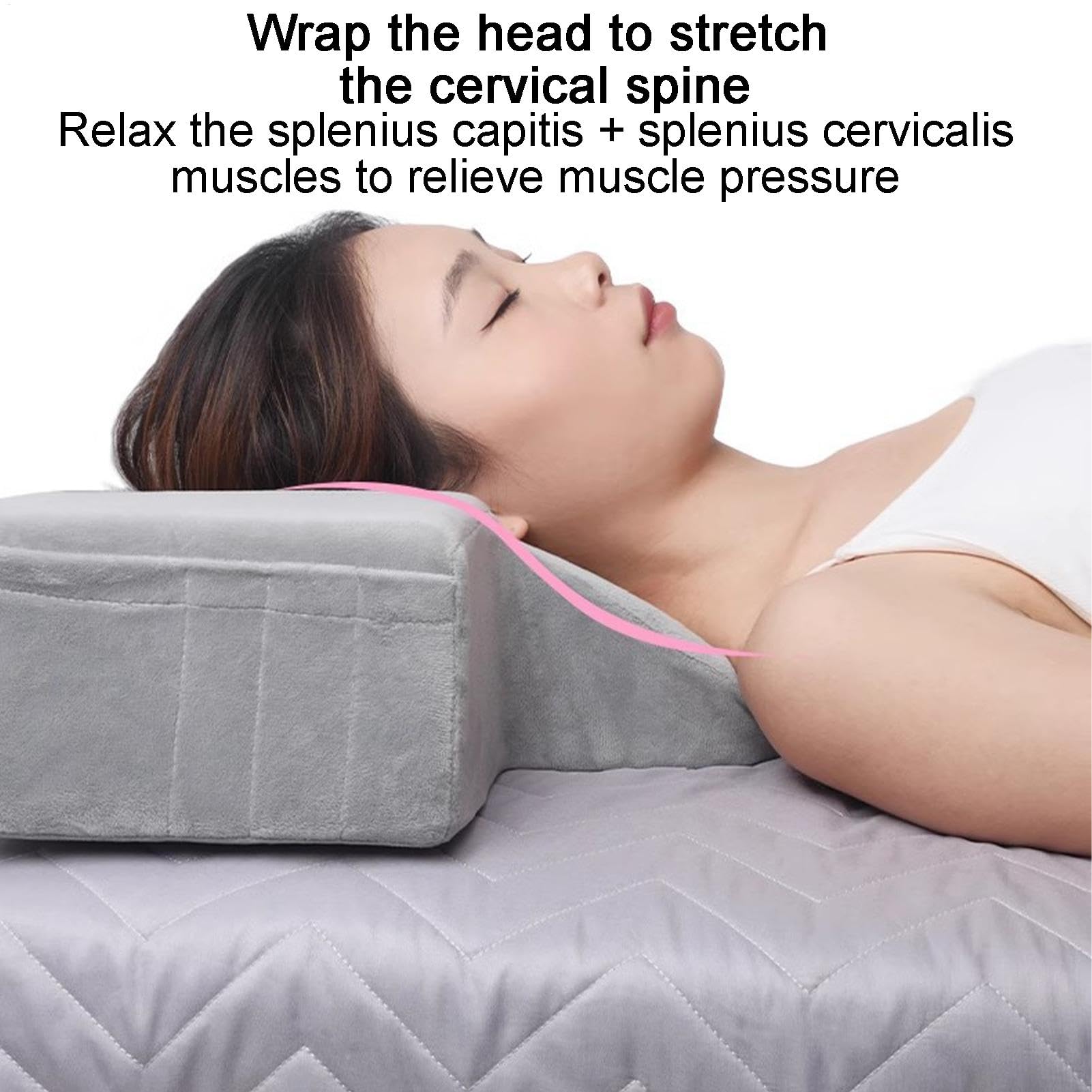 Lash Bed Pillow, Lash Neck Pillow, Zakrzywiona poduszka na
