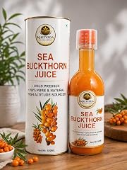 KHETVEDA Himalayan Sea Buckthorn Pulp Concentrate 500ml | Cold-Pressed | Makes 50 Glasses | Natural Vitamin C, Omega 3 6 7 9, Antioxidants | Immunity, Skin Glow & Gut Health Support | Juice Seabuckthorn