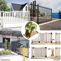 Vista 7 de Lyplus Capacidad de Carga 1102 libras Ruedas Giratorias con Ranura en U de 3 Pulgadas con Soporte - Perfectas para Portones Invertidos, Máquinas