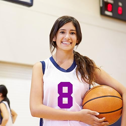 Miniatura 8 de 22 camisetas con números para planchar con números de transferencia de calor, números del 0 al 9, números de jersey, planchar con números suaves