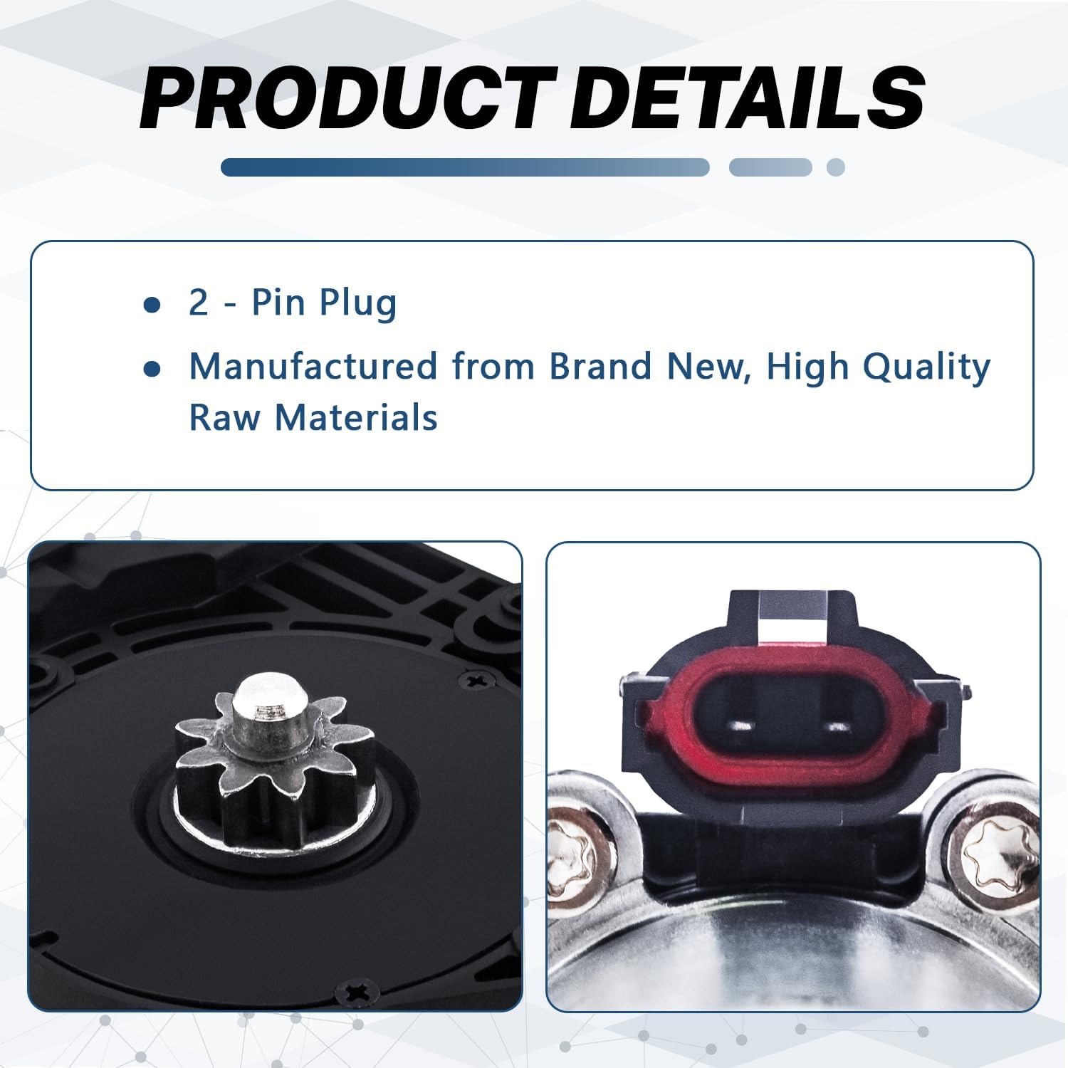 KELOKE Power Window Motor Compatible with Ford E-150/250/350 1981-90, F-150/250/350 81-96, Aerostar 1986-89, Bronco 1981-96, Country Squire 1965-91, Custom 1965-72, Replace# 742-251 E3AZ5423394A