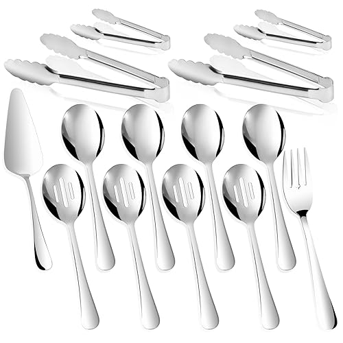 14PCS Serving Utensils - Hostess Serving Utensils Set, Premium Stainless