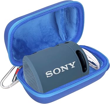 FBLFOBELI Hard Case Compatible with Sony SRS-XB100/SRS-XB12/SRS-XB13 Extra Bass Portable Waterproof Speaker Case Only Blue