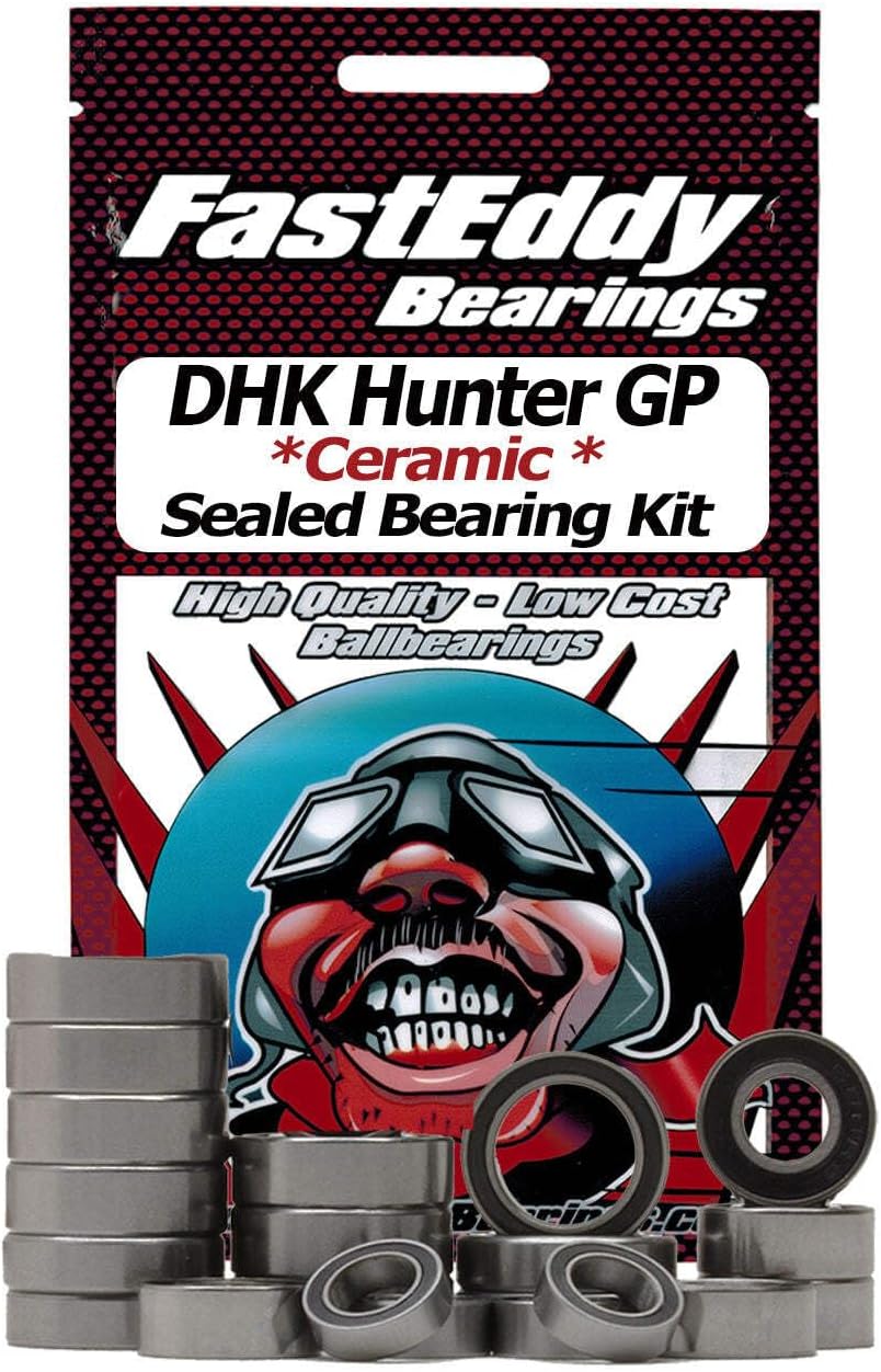 FastEddy Bearings Compatible with DHK Hunter GP Ceramic Rubber Sealed Bearing Kit