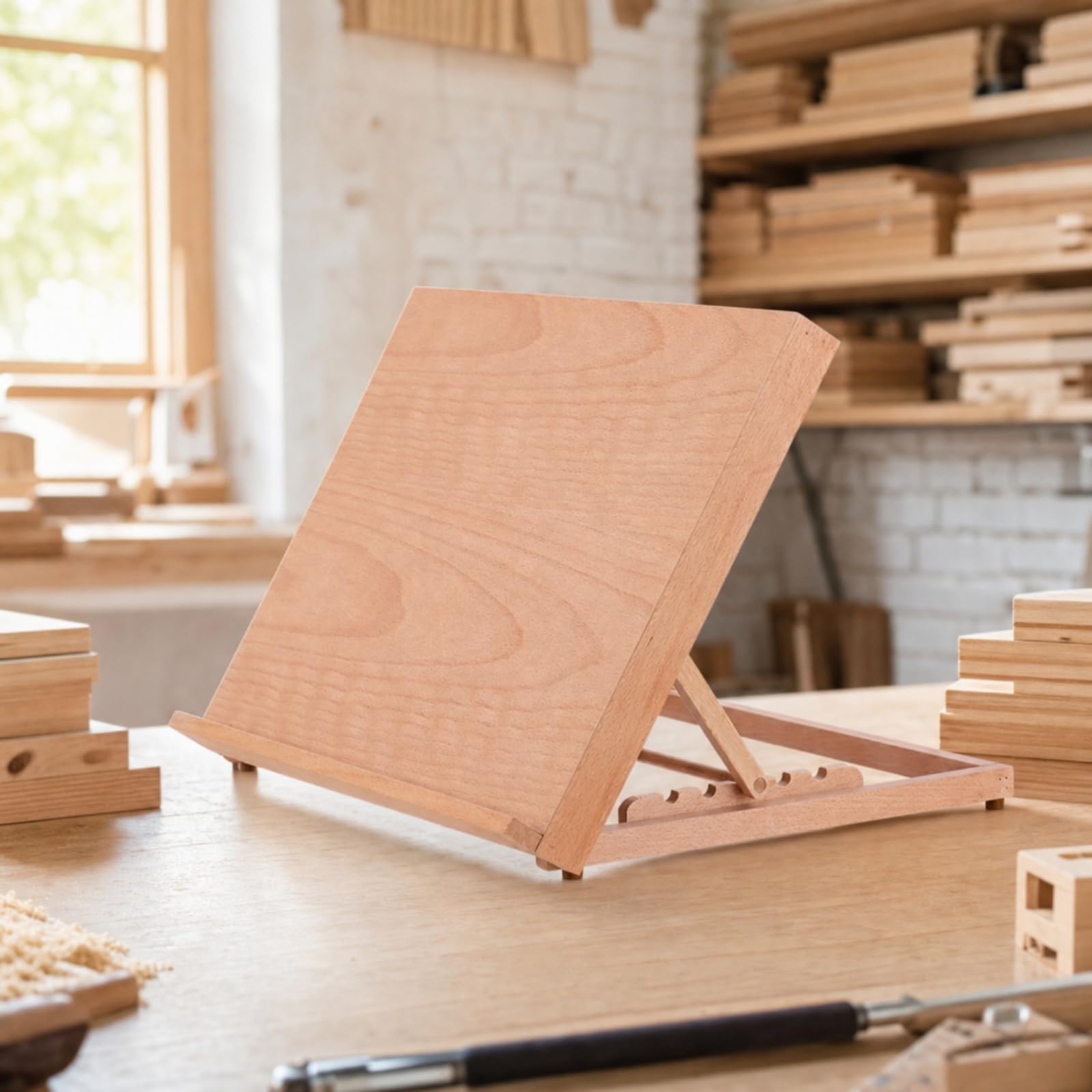 Caballete para Mesa Plegable Compacto Tablero Dibujo con Dimensiones Soporte Versátil para Artistas