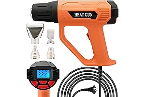 FOSHIO Heat Gun 2000W Hot Air Gun Kit with Digital LCD Display