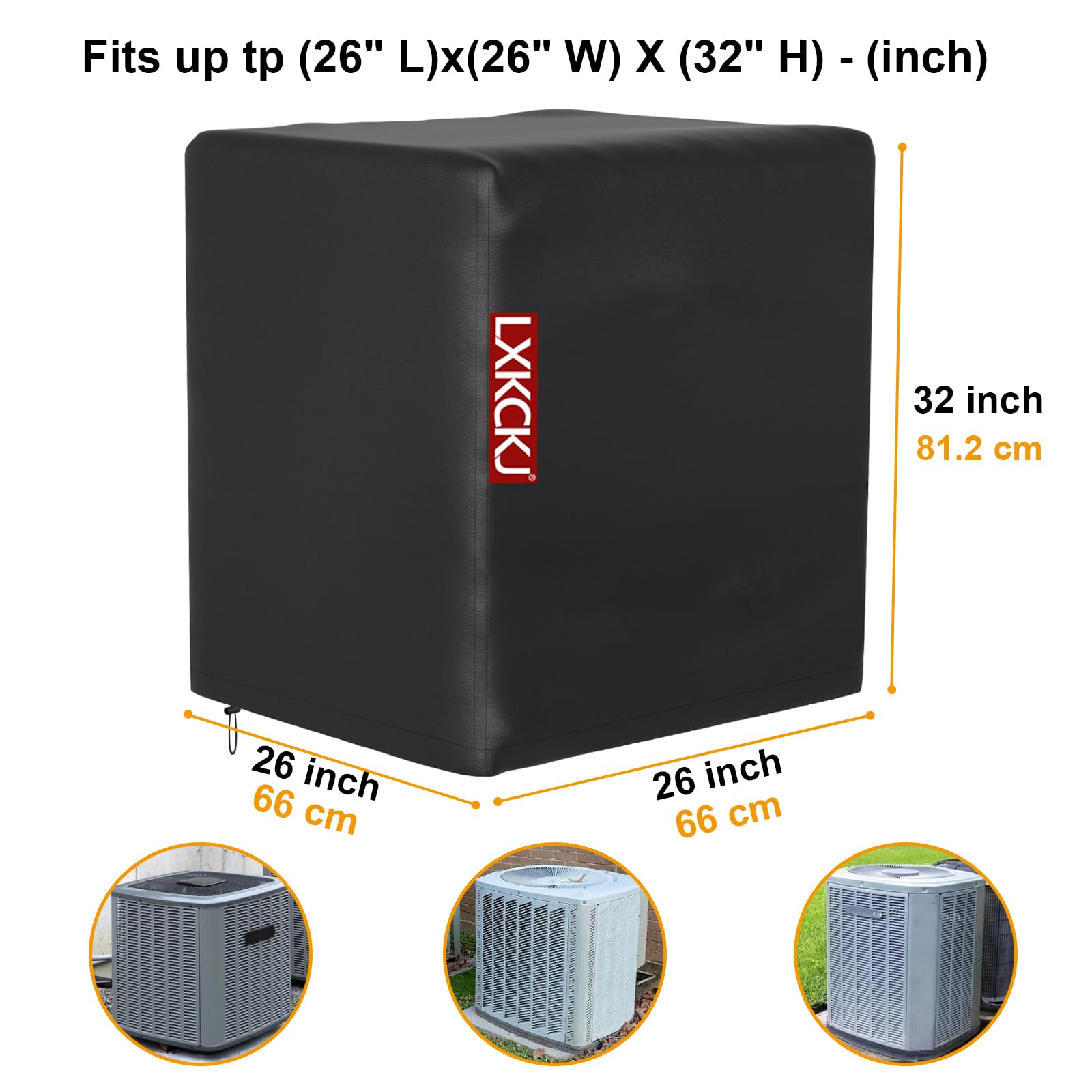 LXKCKJ Air Conditioner Cover for Outside Units 420D Waterproof Air