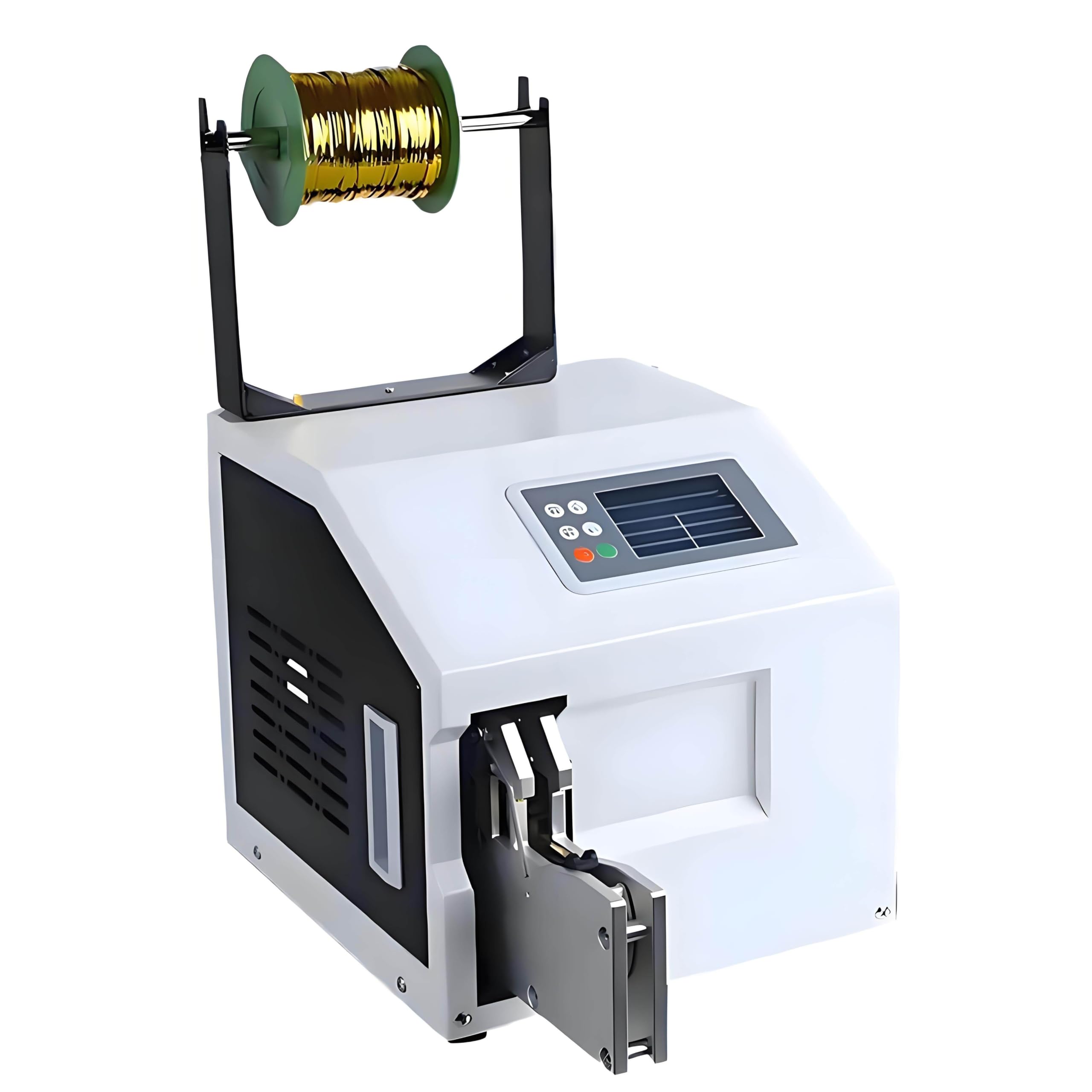 ASerZenith Automatic Twist Tie Machine, Gold Wire Sealing Bundling Machine For Supermarkets Bread Toys, Wire Harness Binding, Digital Screen Cable Tying,A